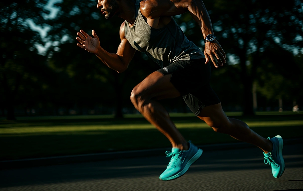 Visual representation of athletic life rhythm and energy movement